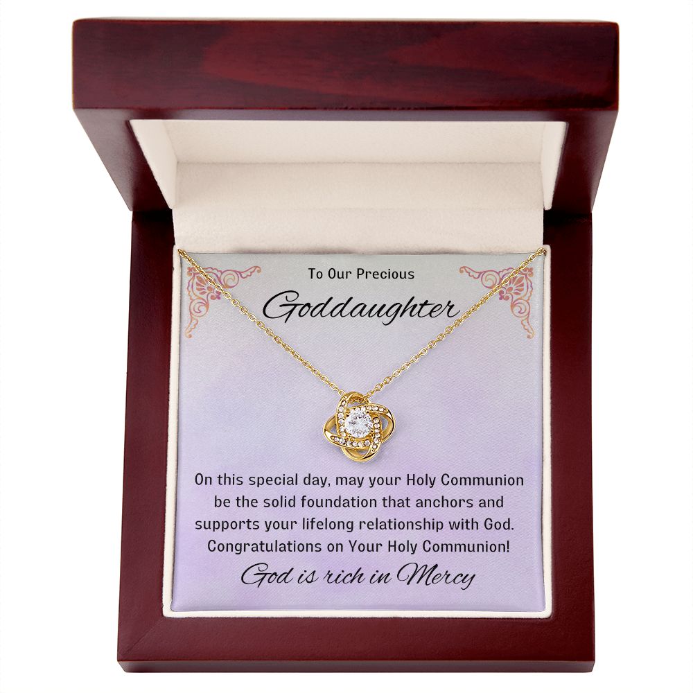 Goddaughter 1st Communion Gifts, Christening, Catholic Gift, Confirmation, Girl Necklace & Best Wishes in Gift Box from Godmother