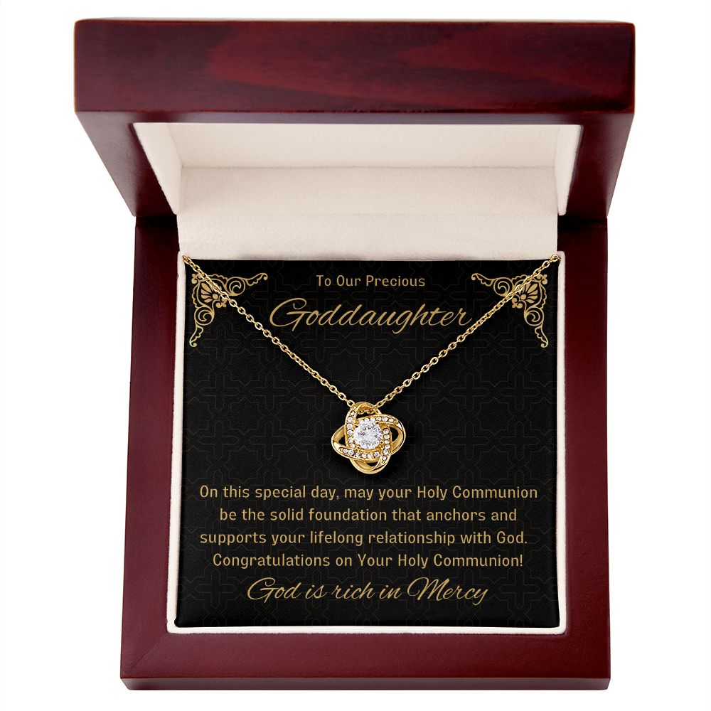 Goddaughter 1st Communion Gifts, Christening, Catholic Gift, Confirmation, Girl Necklace & Best Wishes in Gift Box from Godmother