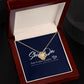 Knot necklace in wooden Box
