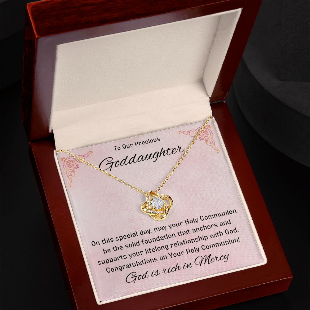 Goddaughter 1st Communion Gifts, Christening, Catholic Gift, Confirmation, Girl Necklace & Best Wishes in Gift Box from Godmother