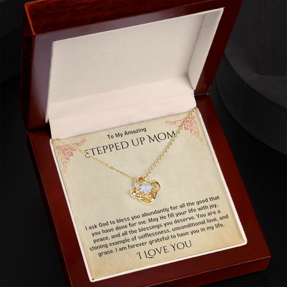 Stepped Up Mom Knot Necklace 20