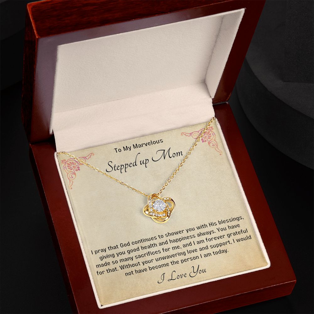 Stepped Up Mom Knot Necklace 11