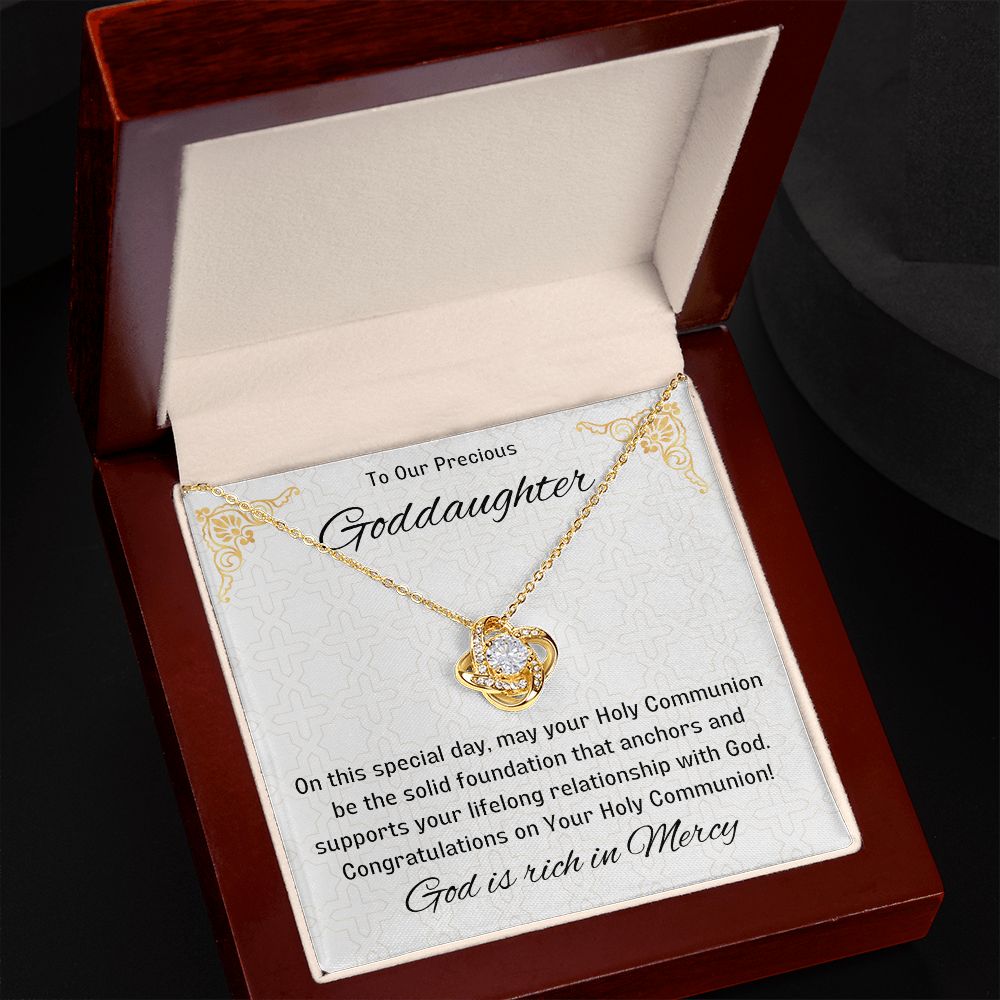 Goddaughter 1st Communion Gifts, Christening, Catholic Gift, Confirmation, Girl Necklace & Best Wishes in Gift Box from Godmother