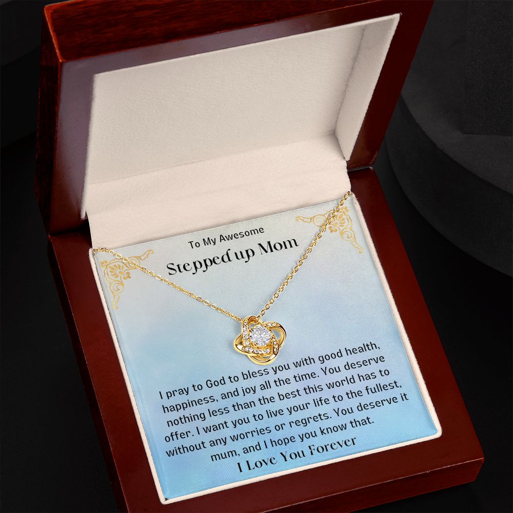 Stepped Up Mom Knot Necklace 1