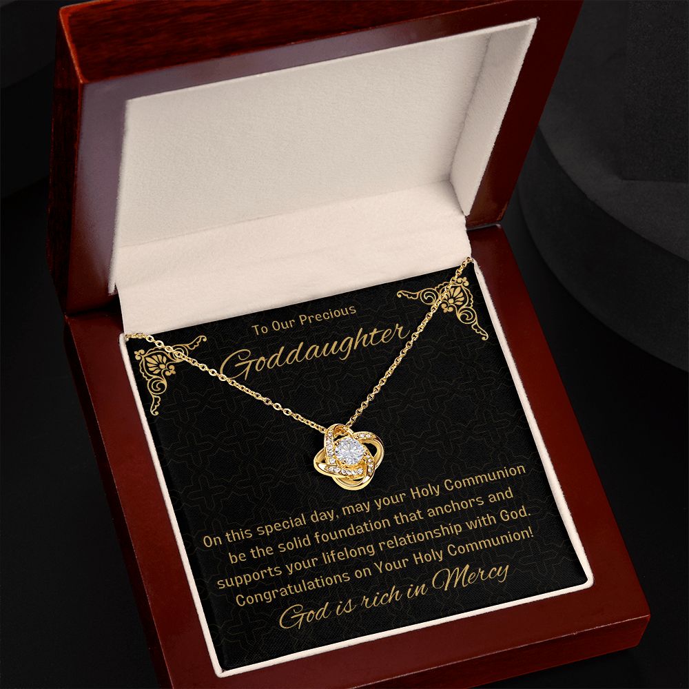 Goddaughter 1st Communion Gifts, Christening, Catholic Gift, Confirmation, Girl Necklace & Best Wishes in Gift Box from Godmother