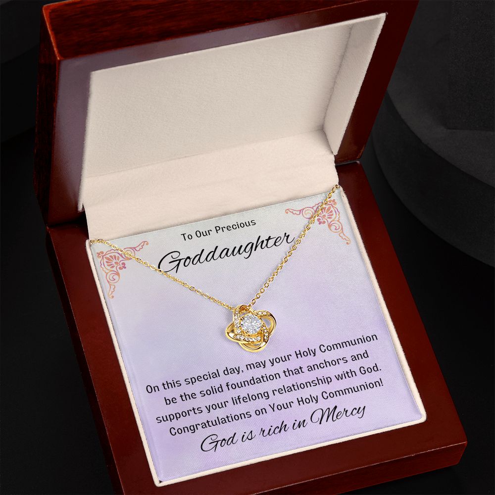 Goddaughter 1st Communion Gifts, Christening, Catholic Gift, Confirmation, Girl Necklace & Best Wishes in Gift Box from Godmother