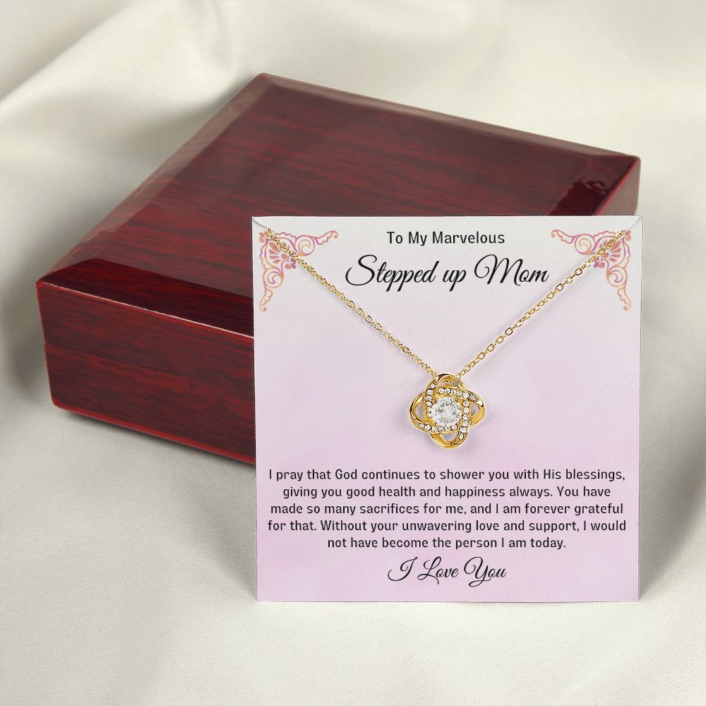 Stepped Up Mom Knot Necklace 5