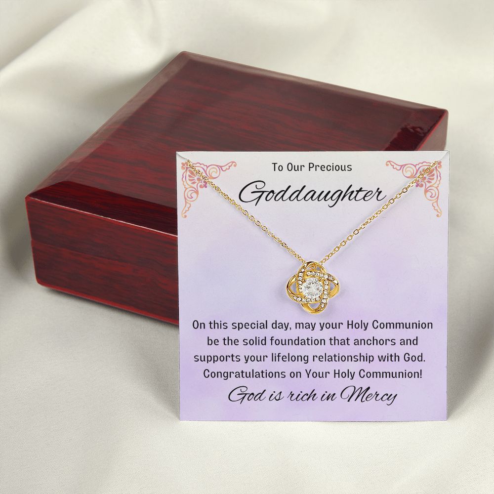 Goddaughter 1st Communion Gifts, Christening, Catholic Gift, Confirmation, Girl Necklace & Best Wishes in Gift Box from Godmother