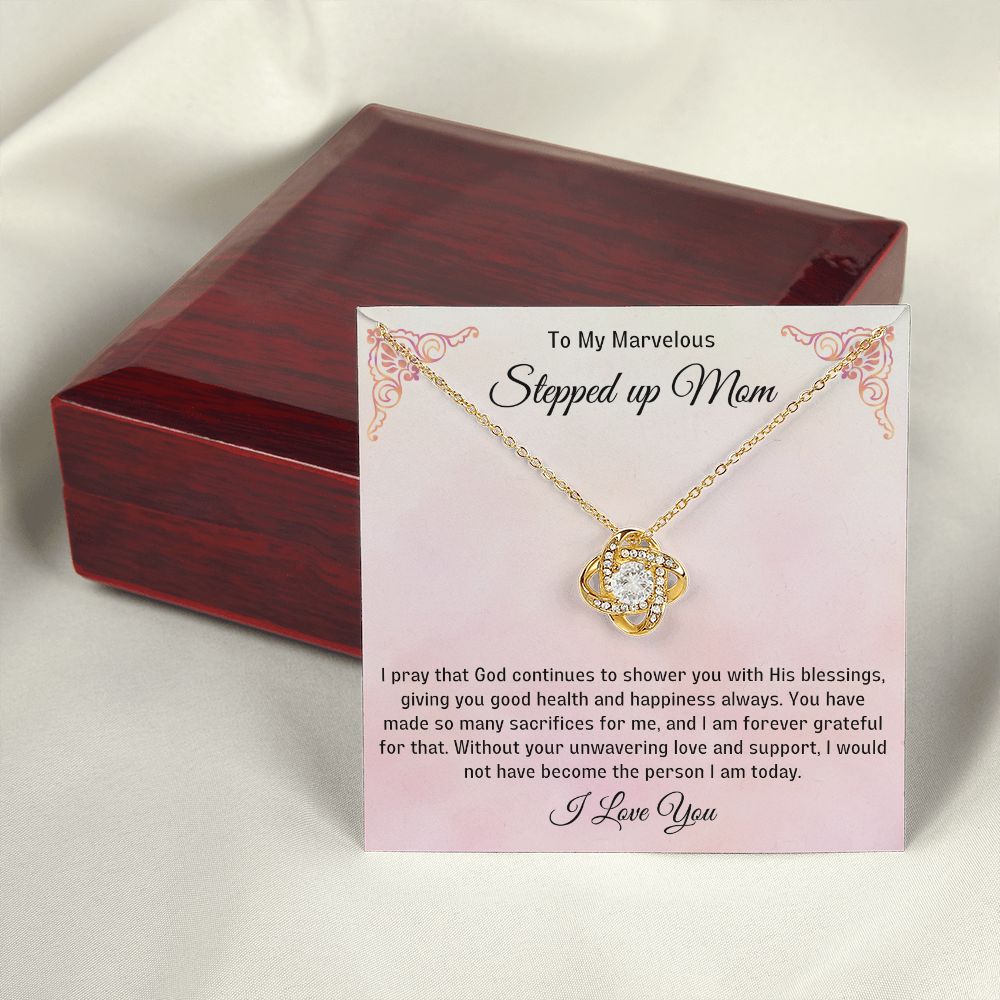 Stepped Up Mom Knot Necklace 6