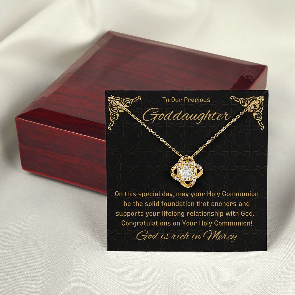 Goddaughter 1st Communion Gifts, Christening, Catholic Gift, Confirmation, Girl Necklace & Best Wishes in Gift Box from Godmother