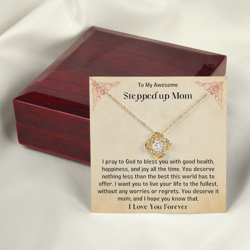 Stepped Up Mom Knot Necklace 4