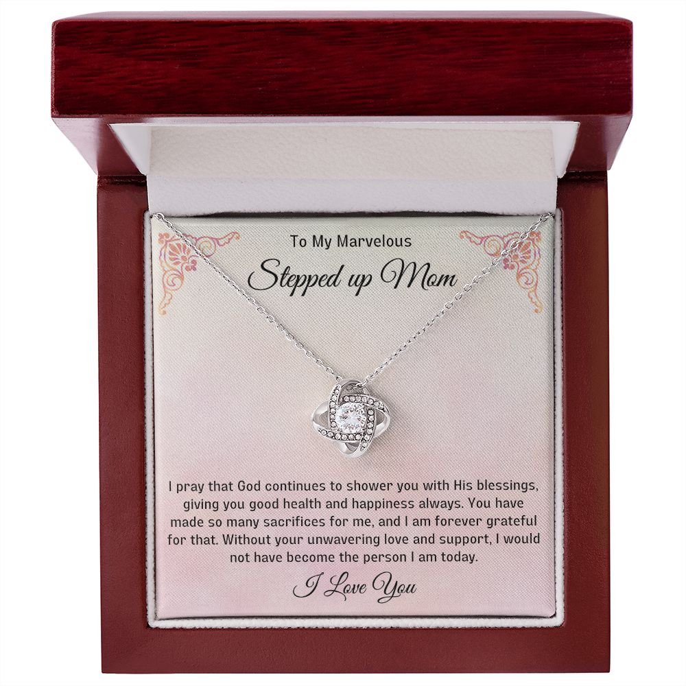 Stepped Up Mom Knot Necklace 6