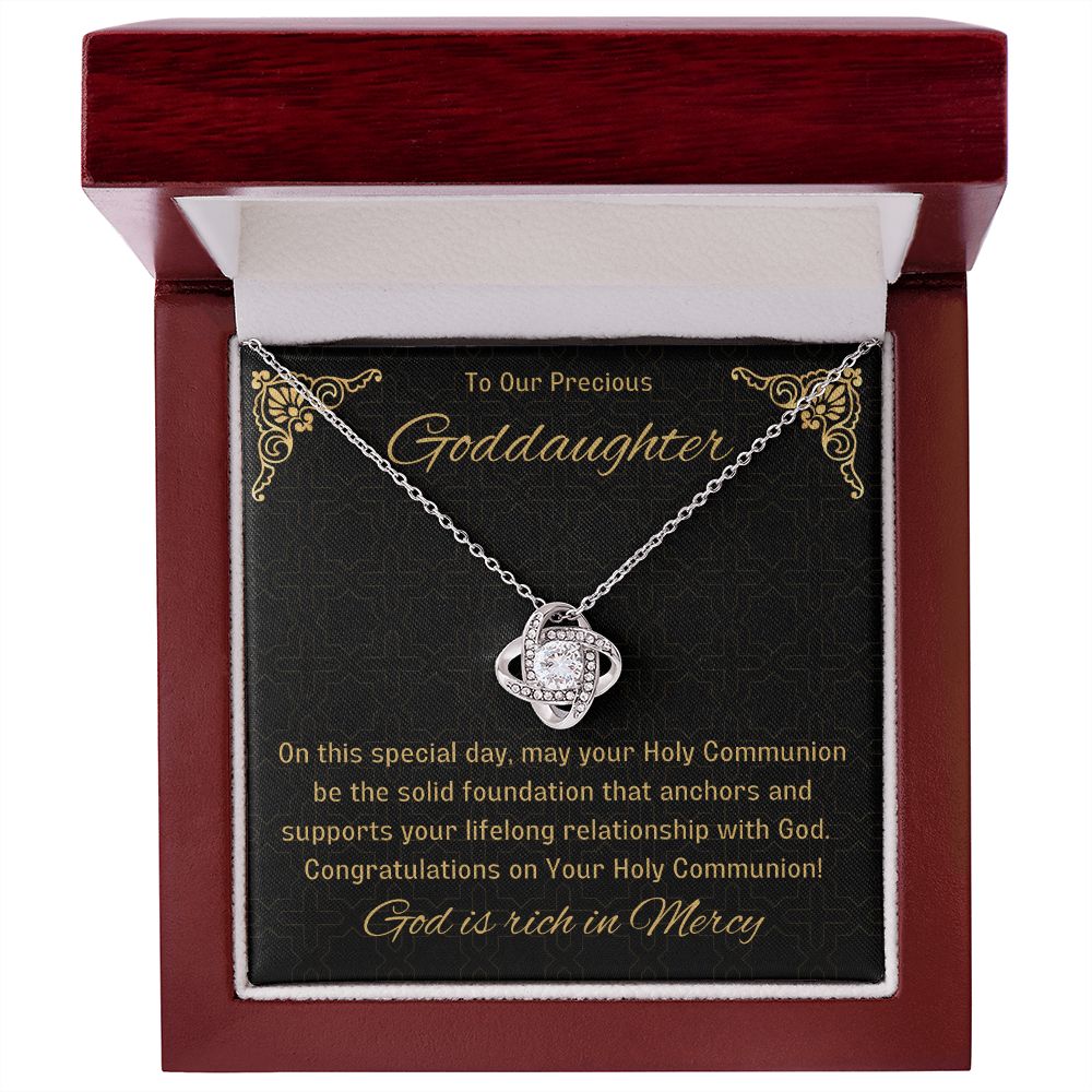 Goddaughter 1st Communion Gifts, Christening, Catholic Gift, Confirmation, Girl Necklace & Best Wishes in Gift Box from Godmother