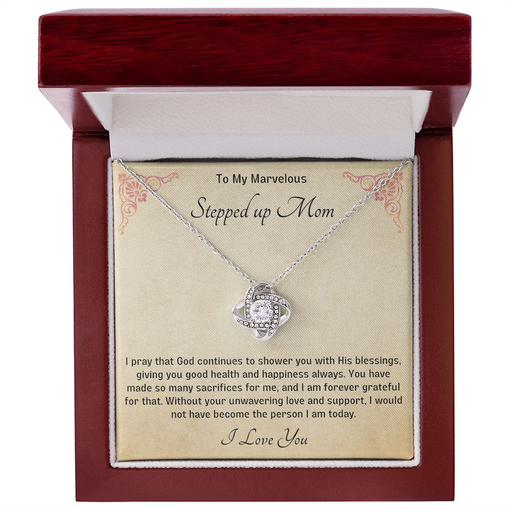 Stepped Up Mom Knot Necklace 11