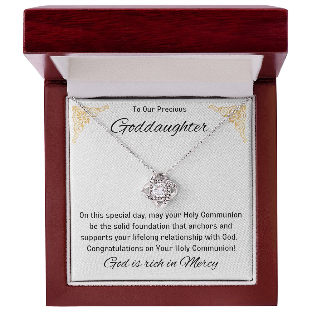 Goddaughter 1st Communion Gifts, Christening, Catholic Gift, Confirmation, Girl Necklace & Best Wishes in Gift Box from Godmother