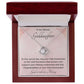 Goddaughter 1st Communion Gifts , Christening, Baptism, Confirmation, Necklace & Meaningful Message in Gift Box from Godmother