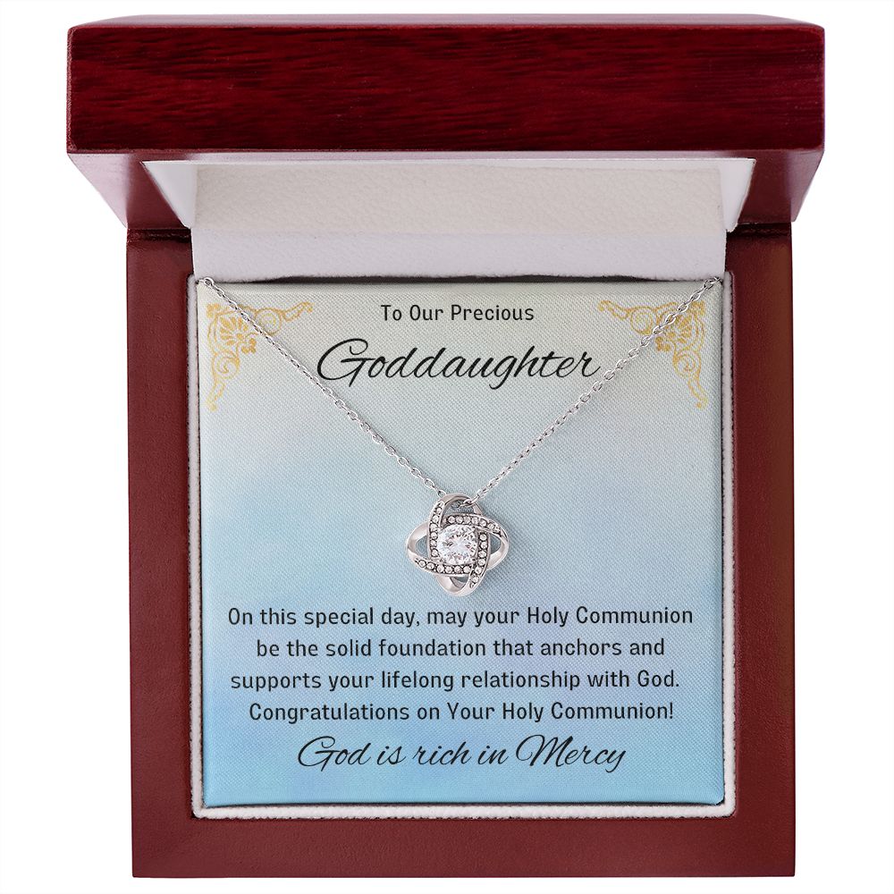 Goddaughter 1st Communion Gifts, Christening, Catholic Gift, Confirmation, Girl Necklace & Best Wishes in Gift Box from Godmother
