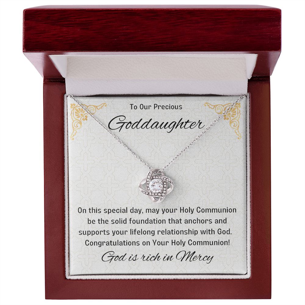 Goddaughter 1st Communion Gifts, Christening, Catholic Gift, Confirmation, Girl Necklace & Best Wishes in Gift Box from Godmother