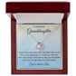 1st Communion Gifts for Granddaughter, Christening, Baptism, Confirmation, Necklace & Meaningful Message in Gift Box from Grandmother