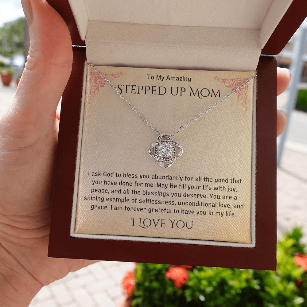 Stepped Up Mom Knot Necklace 20