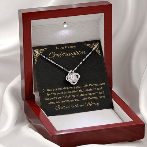 Goddaughter 1st Communion Gifts, Christening, Catholic Gift, Confirmation, Girl Necklace & Best Wishes in Gift Box from Godmother
