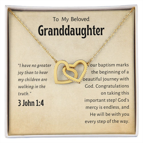Baptism Gift Girl Present From Grandparents | Granddaughter Christening Gift | Christening Gift Present for Granddaughter