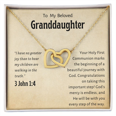Granddaughter First Communion Gift | Christening Gift Present for Granddaughter | Holy Confirmation Gift Girl Present From Grandparents