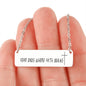 "Fear Ends" Stainless Steel Necklace [Free Shipping]