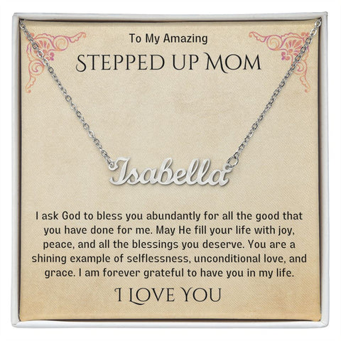 Stepped Up Mom Personalized Necklace 20