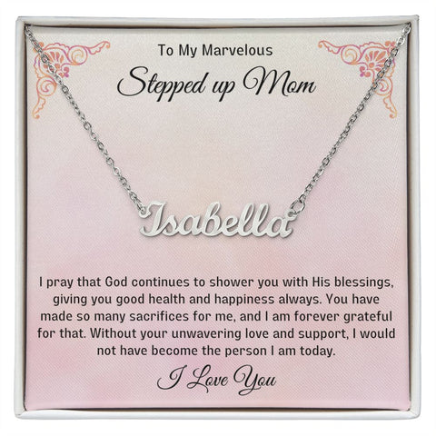 Stepped Up Mom Personalized Necklace 6
