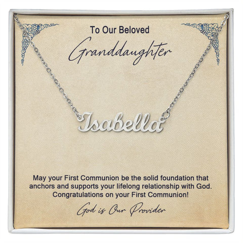 Granddaughter First Communion Gift | Confirmation Gift Present for Granddaughter | Holy Confirmation Gift Girl Present From Grandparents