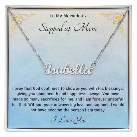 Stepped Up Mom Personalized Necklace 10