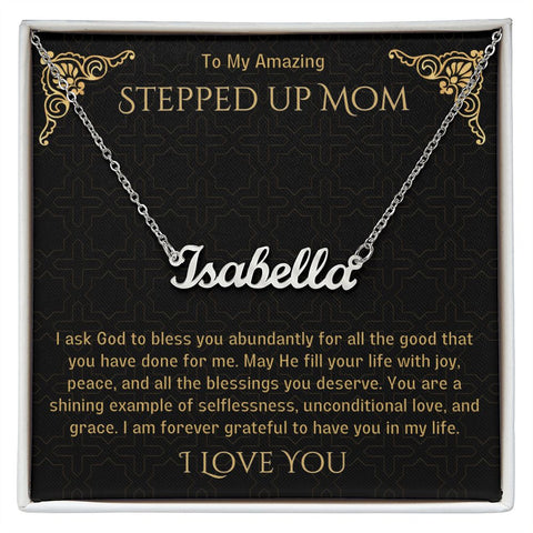 Stepped Up Mom Personalized Necklace 21