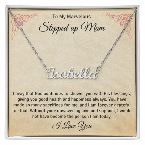 Stepped Up Mom Personalized Necklace 7