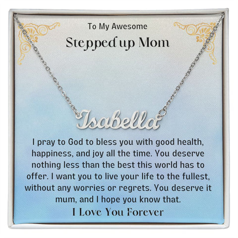 Stepped Up Mom Personalized Necklace 1