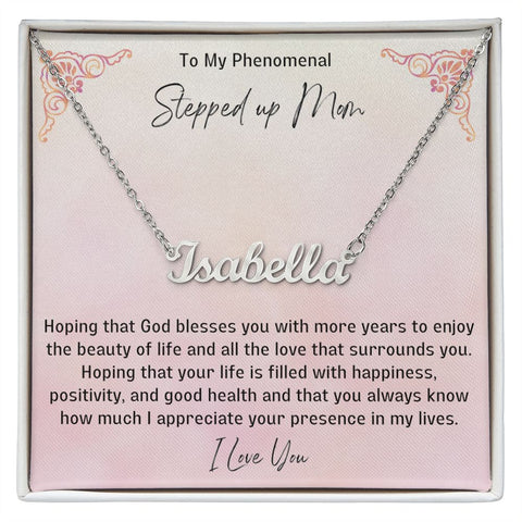 Stepped Up Mom Personalized Necklace 15