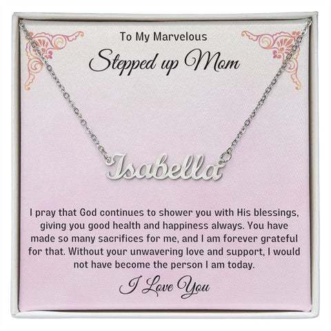 Stepped Up Mom Personalized Necklace 5