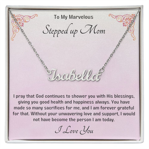 Stepped Up Mom Personalized Necklace 9