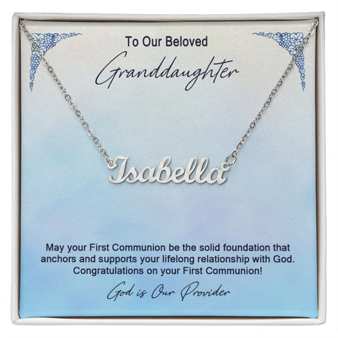 Granddaughter First Communion Gift | Confirmation Gift Present for Granddaughter | Holy Confirmation Gift Girl Present From Grandparents