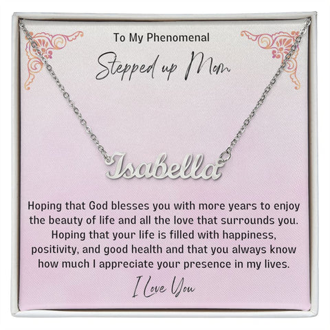 Stepped Up Mom Personalized Necklace 13