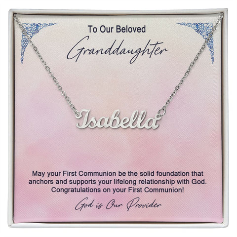 Granddaughter First Communion Gift | Confirmation Gift Present for Granddaughter | Holy Confirmation Gift Girl Present From Grandparents
