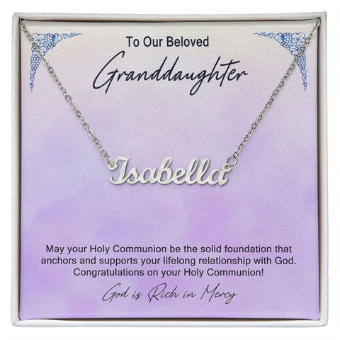 Granddaughter First Communion Gift | Confirmation Gift Present for Granddaughter | Holy Confirmation Gift Girl Present From Grandparents