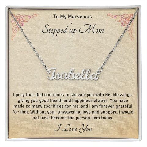 Stepped Up Mom Personalized Necklace 11