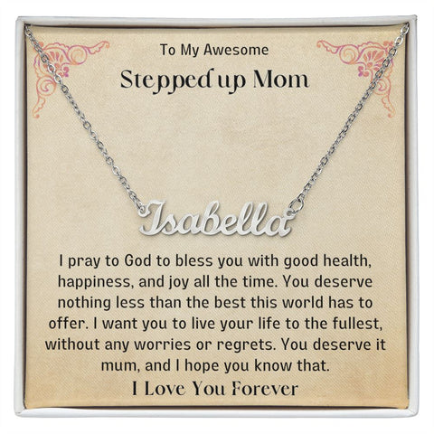 Stepped Up Mom Personalized Necklace 4