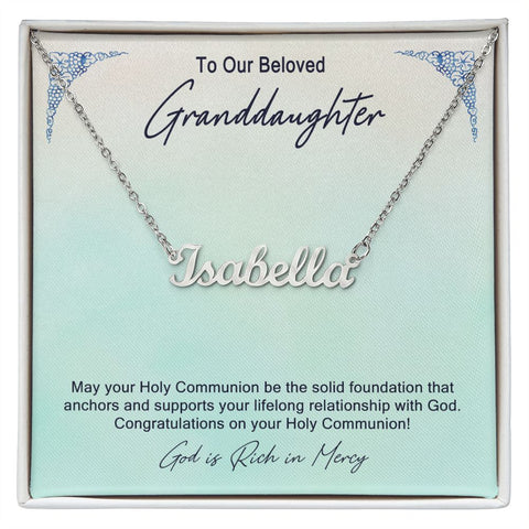 Granddaughter First Communion Gift | Confirmation Gift Present for Granddaughter | Holy Confirmation Gift Girl Present From Grandparents