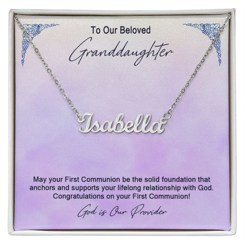 Granddaughter First Communion Gift | Confirmation Gift Present for Granddaughter | Holy Confirmation Gift Girl Present From Grandparents