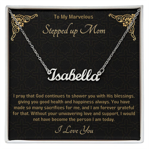 Stepped Up Mom Personalized Necklace 12