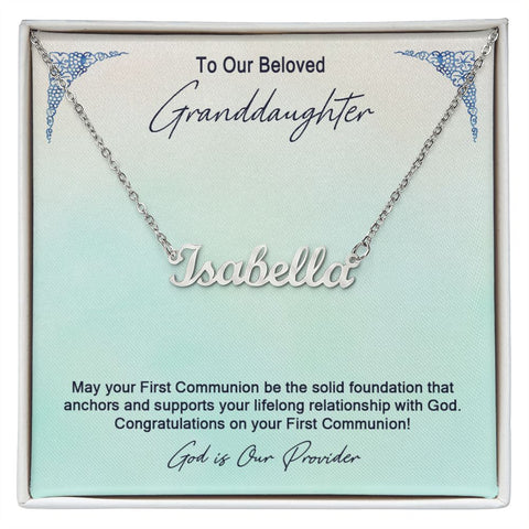 Granddaughter First Communion Gift | Confirmation Gift Present for Granddaughter | Holy Confirmation Gift Girl Present From Grandparents