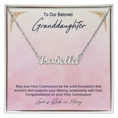 Granddaughter First Communion Gift | Confirmation Gift Present for Granddaughter | Holy Confirmation Gift Girl Present From Grandparents