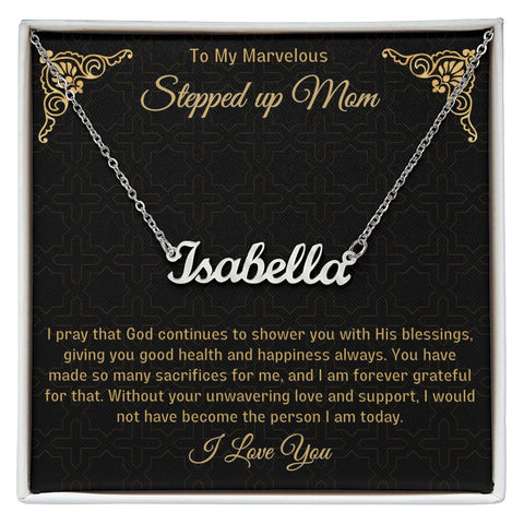 Stepped Up Mom Personalized Necklace 8